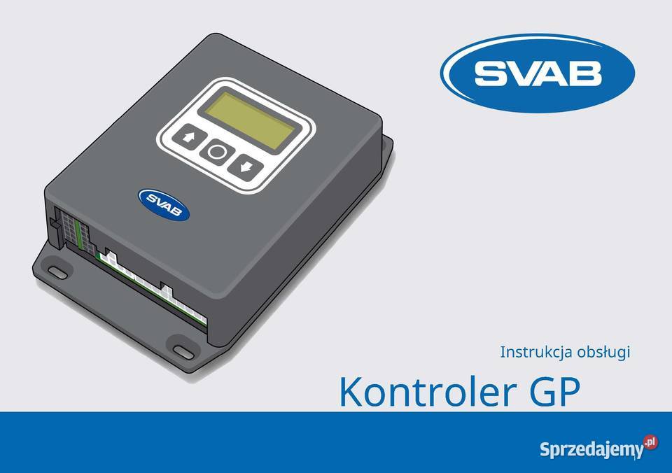 Instrukcja obsługi SVAB RT GP Controller j wielkopolskie Szamotuły