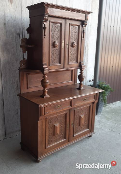 stylowy kredens bufet rzeżbiony z wysuwanym Kredensy i witryny