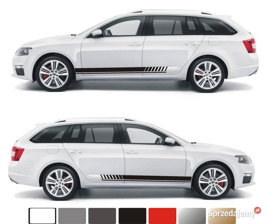 Naklejki Pasy Boczne na każdy Samochód SKODA Kraków