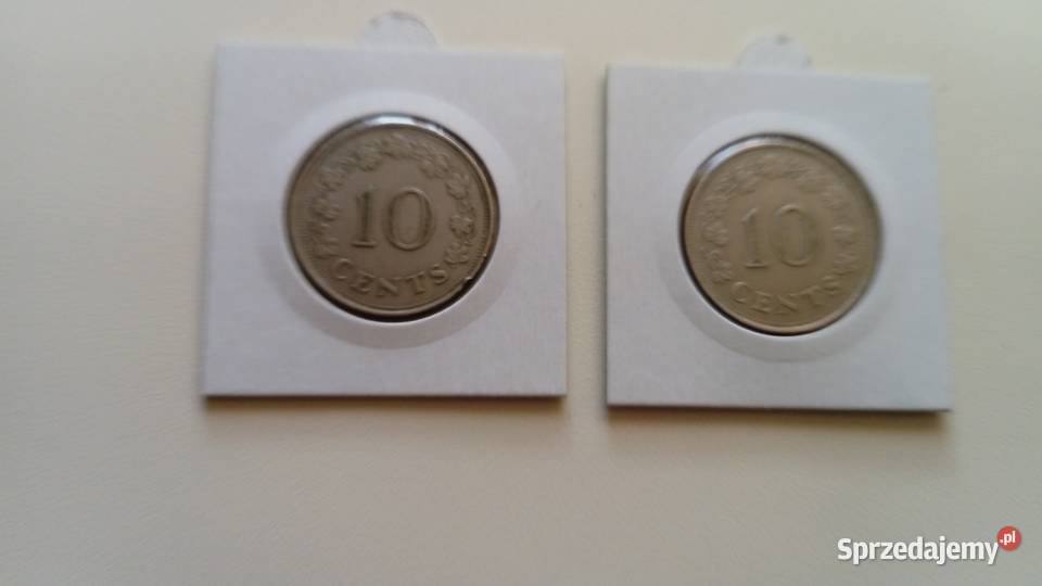 Moneta 10 centów 1972 r Malta Mosina