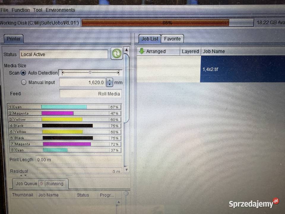 Ploter LED UV Mimaki UCJV 300160 Drukutnący