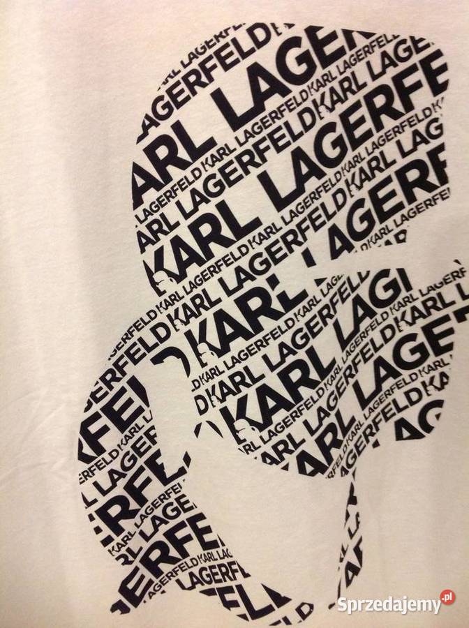 Koszulka Biała Męska KARL LAGERFELD r XXL NOWA lubuskie Nowa Sól