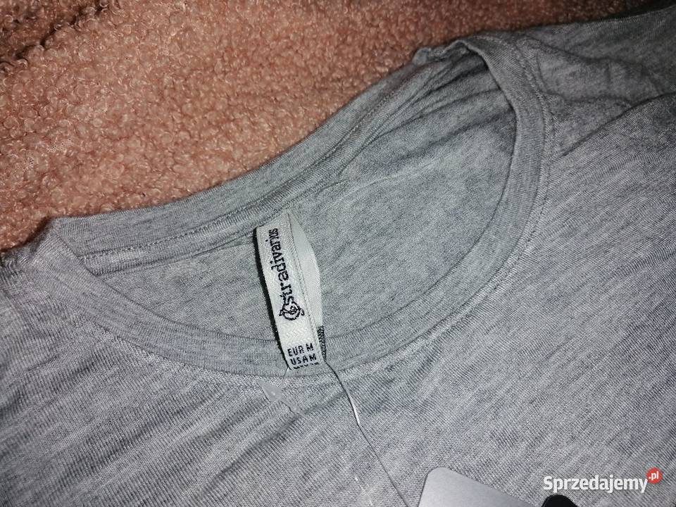 NOWA Z METKĄ szara Bluzka STRADIVARIUS Z wiskozy Rozmiar 38(M) Leszno