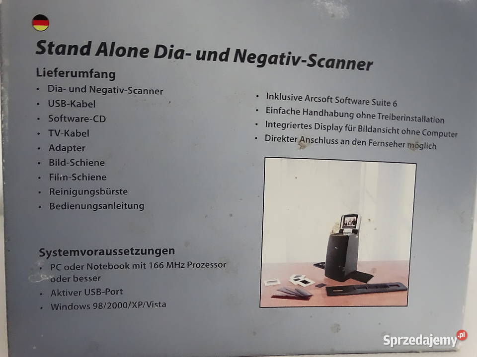 NOWY Skaner Slajdów i Negatywów 5MP z Ekranem Biłgoraj sprzedam