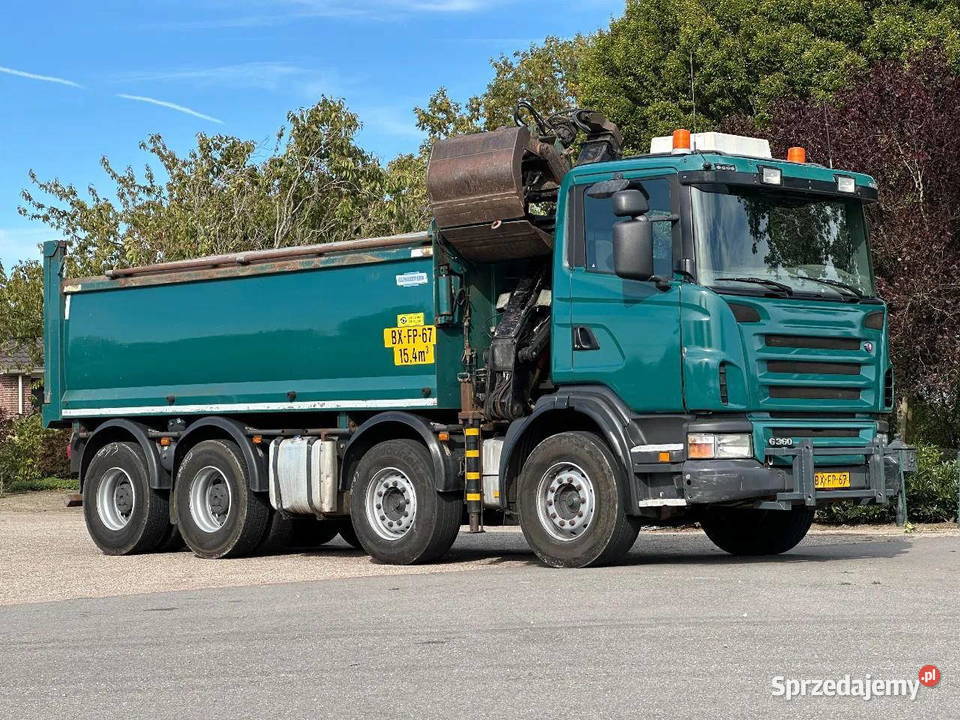 Wywrotka 8x4 z dzeigiem bordmatic Scania nie Warszawa sprzedam