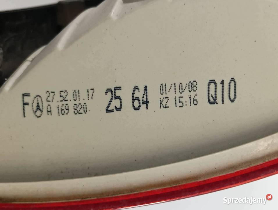 LAMPA TYŁ LEWA EU 1698202564 MercedesBenz Bklasa