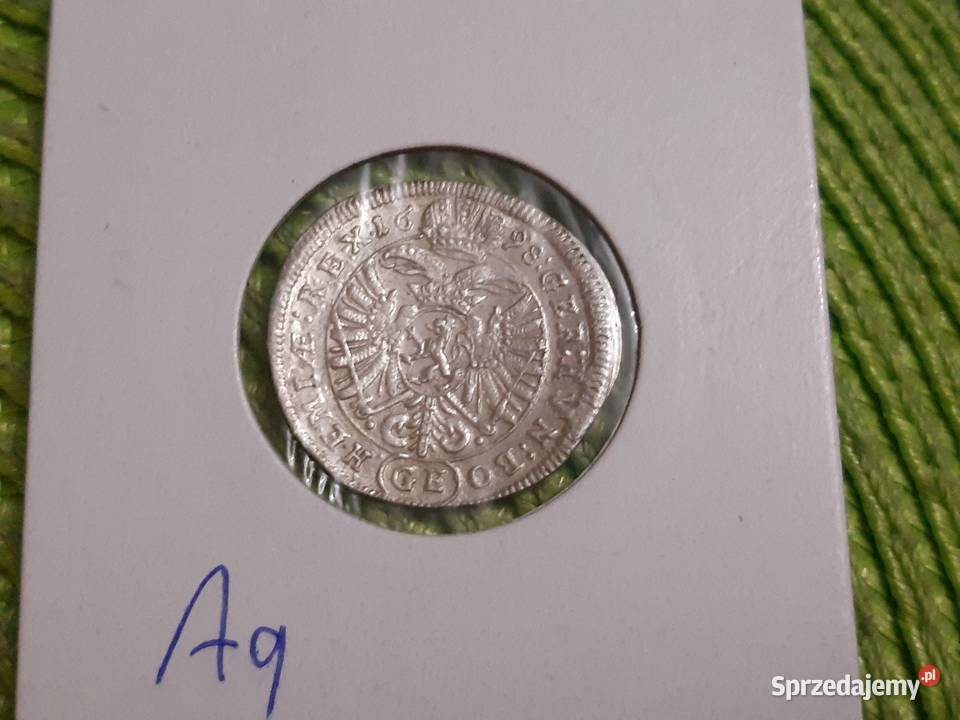 moneta srebrna starych Czech z 1698r Numizmatyka Łomża sprzedam