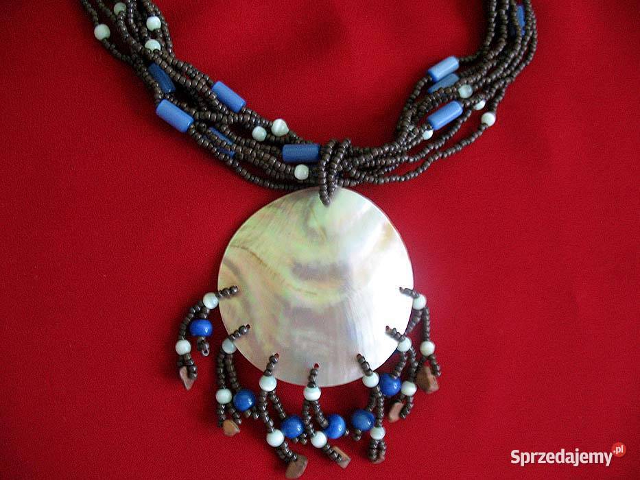 Korale naszyjnik wisior długość około 45