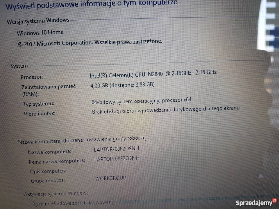 Laptop Ideapad 100 nowy Libusza