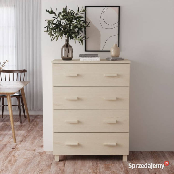 Komoda HAMAR miodowy brąz 79x40x1035 drewno mazowieckie Warszawa