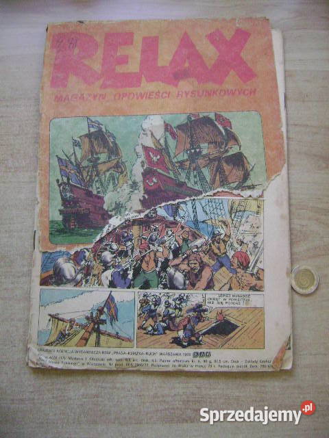 Starocie z PRL KOMIKSY Magazyn Relax 478 pomorskie Gdynia