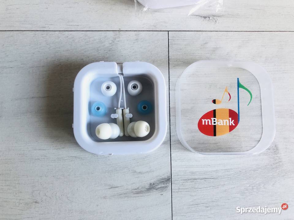 NOWE słuchawki do mp3 białe z etui Łódź sprzedam