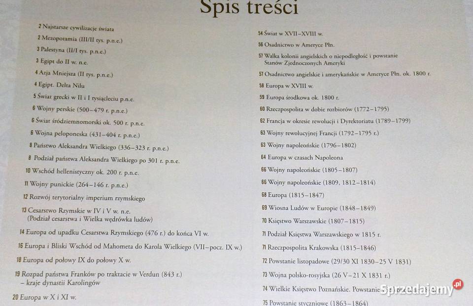 Szkolny atlas historyczny Historia świata i Chełm sprzedam