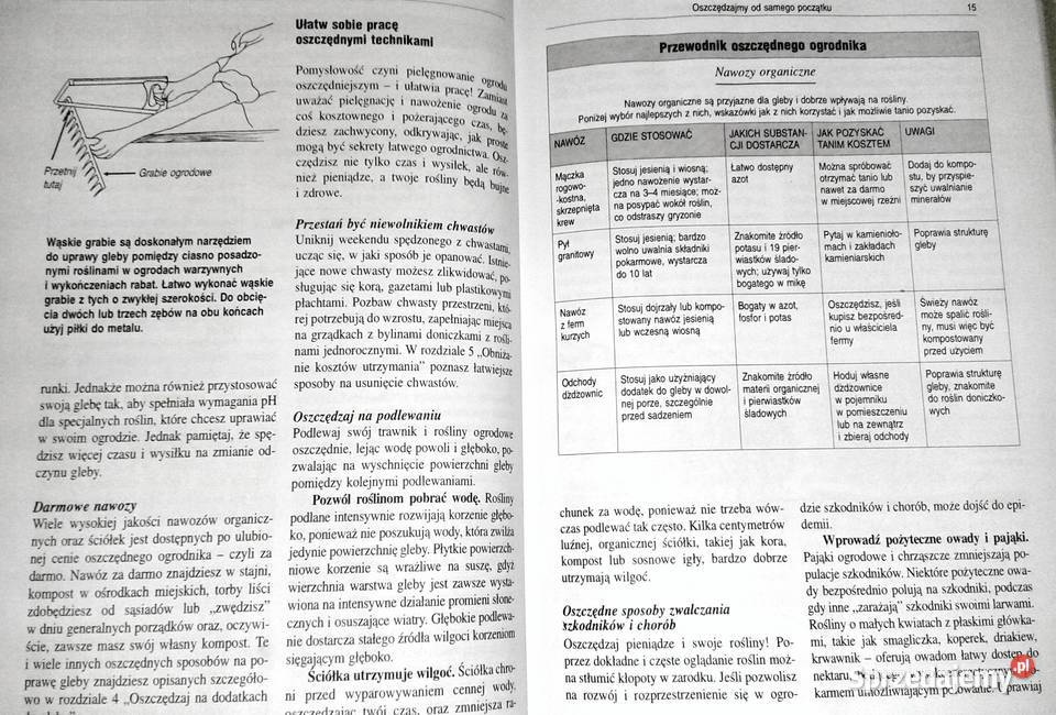 Oszczędny ogrodnik Rośliny narzędzia nawożenie Rok wydania 2002 lubelskie Chełm