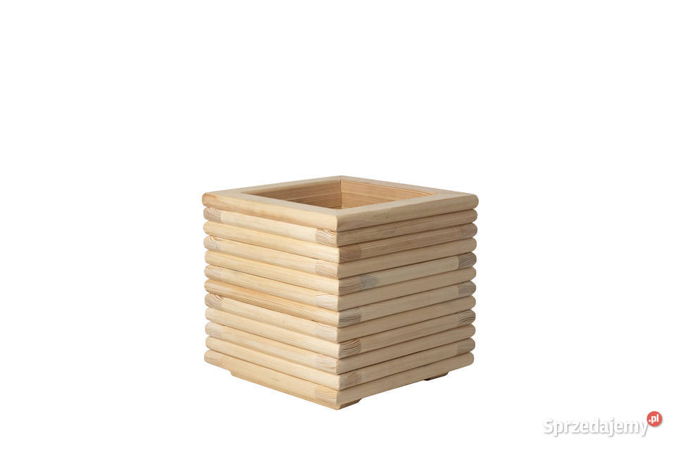 Donica osłona 3D drewniana sosnowa MAŁA profil Kalety