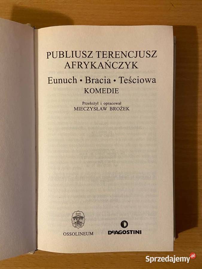 Terencjusz Eunuch Bracia Teściowa Arcydzieła