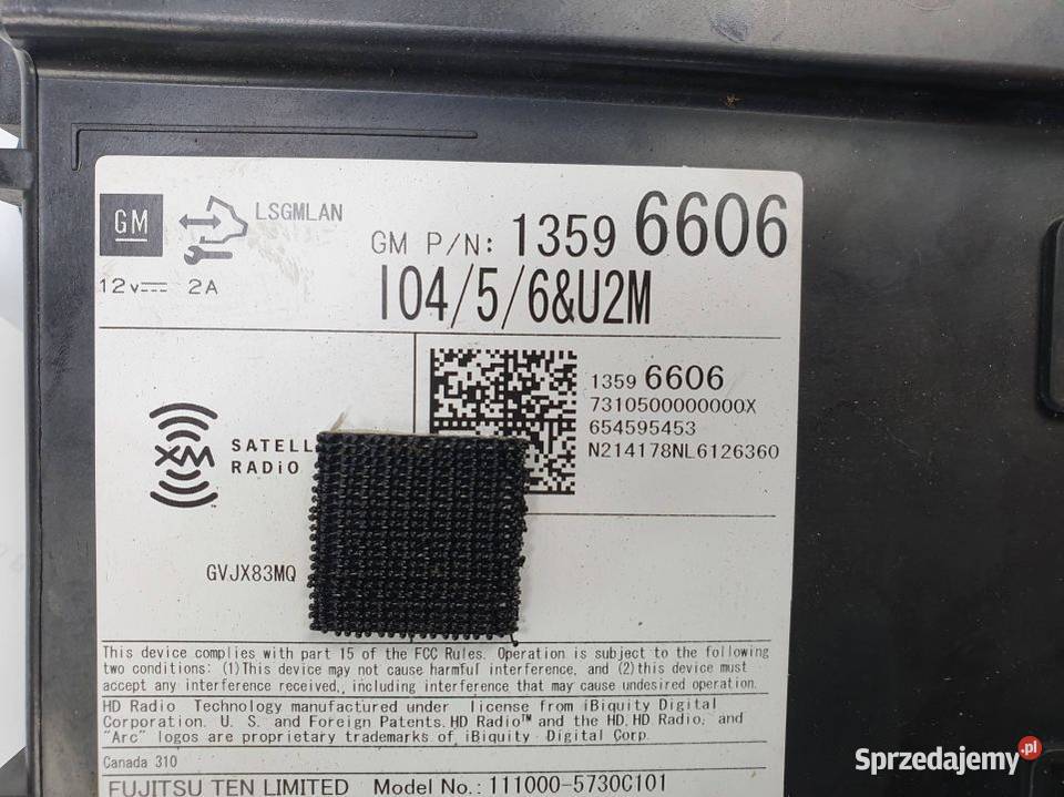 MODUŁ CADILLAC CTS 13596606 Lipno