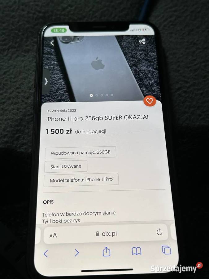iPhone 11 PRO 256GB SUPER OKAZJA warmińsko-mazurskie Olsztyn