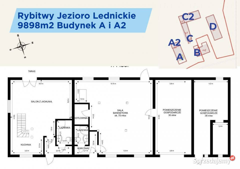 Siedlisko z funkcją usługową Rybitwy Sprzedaż