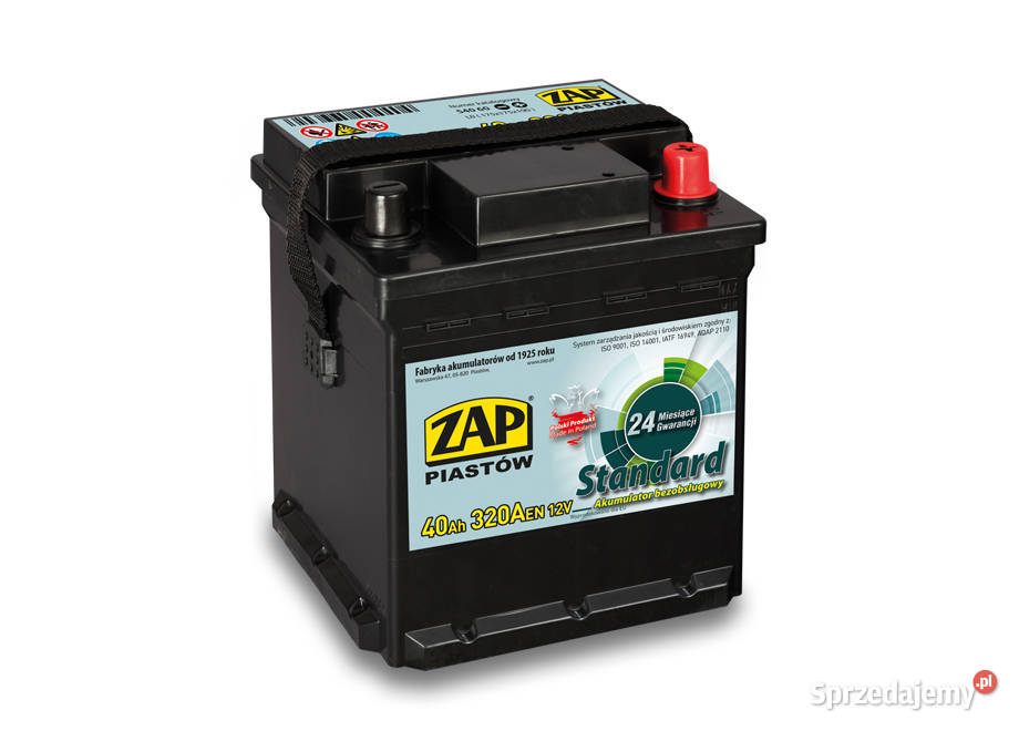 Akumulator rozruchowy ZAP 12V 40Ah 320A Akumulatory