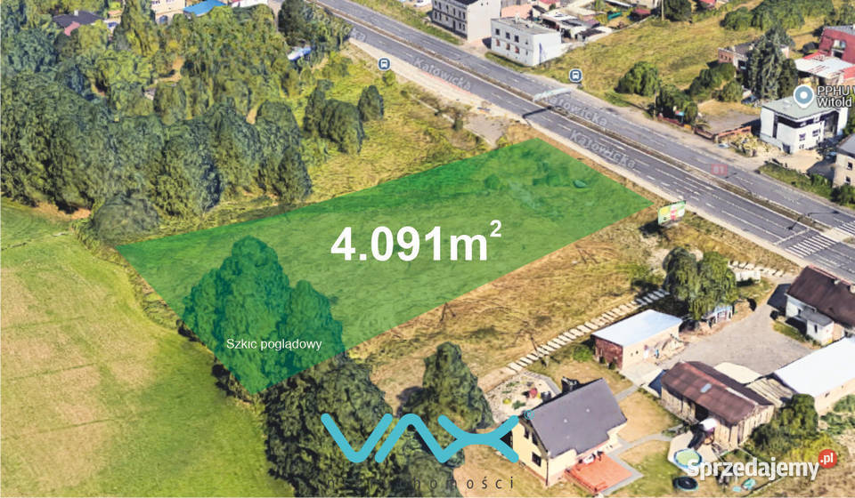 Działka na sprzedaż Mikołów 4091 m śląskie