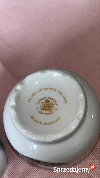 Dzwonek z miseczką Sygnowany Crown Bavaria