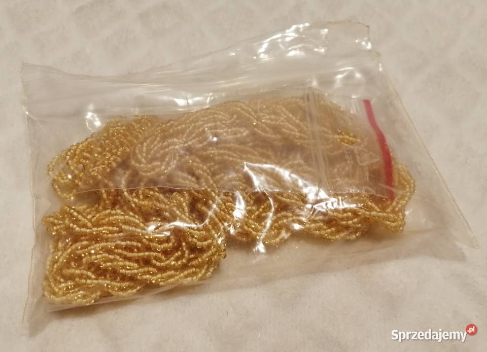 Koraliki 2mm przeźroczyste ecru 50g 16 Kreatywne Czeladź