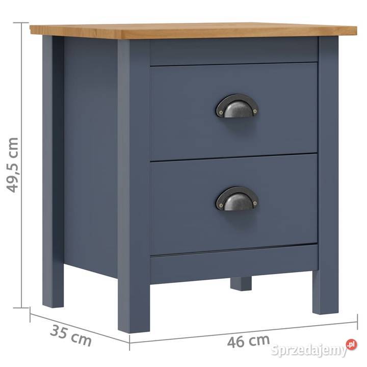 vidaXL Szafka nocna Hill szara 46x35x495 Warszawa sprzedam