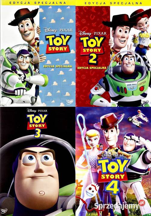 TOY STORY 1 - 4 Disney•PIXAR [ 4 DVD ] Kalisz - Sprzedajemy.pl