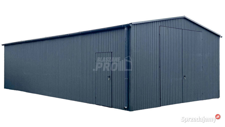 Hala Garaż 7x11 m brama dwuskrzydłowa drzwi Braniewo