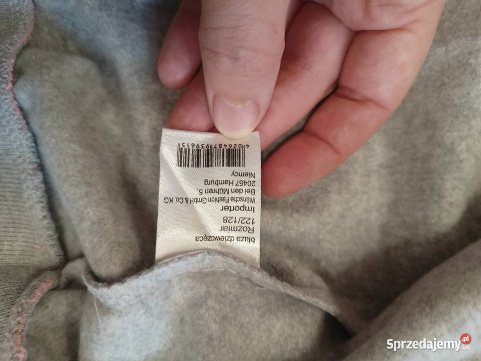 Bluza dziewczęca bejsbolówka bez kaptura Psi dziewczynka