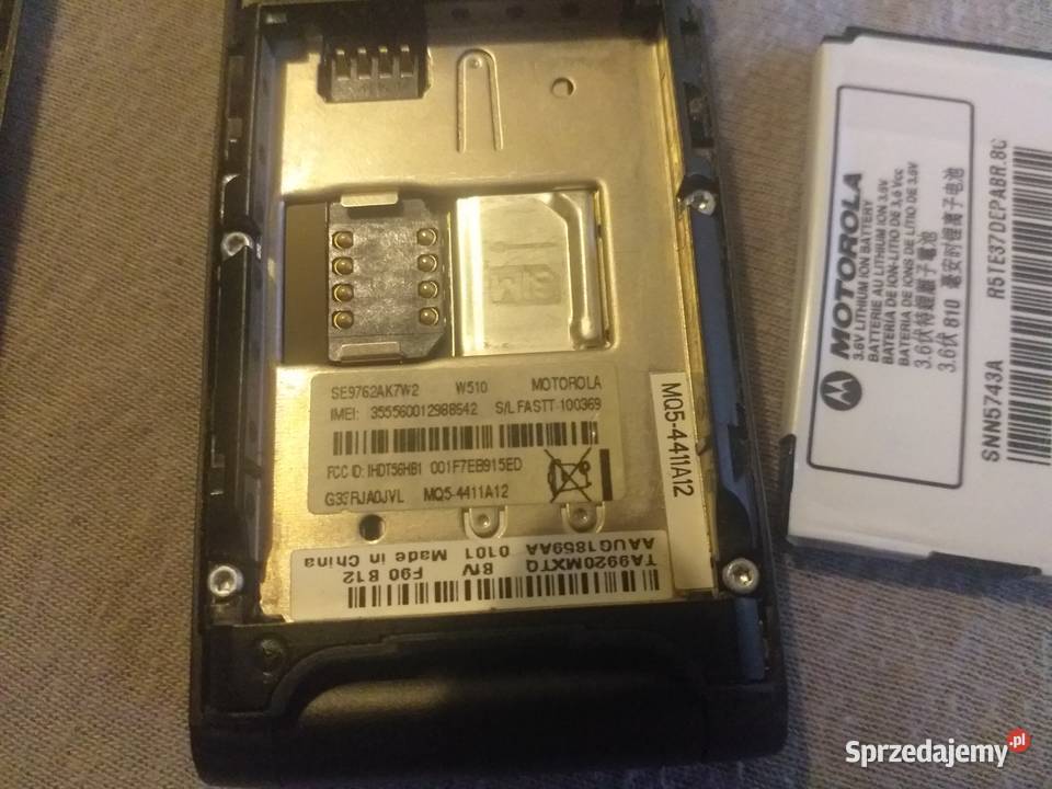 Motorola W510 telefon z klapką 510 Pozostałe Sandomierz