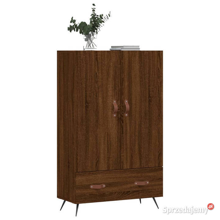 Wysoka szafka brązowy dąb 695x31x115 WM828211 Warszawa