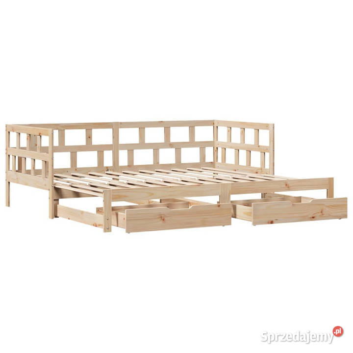 Sofa rozsuwana z szufladami bez materaca 90x200 sprzedam