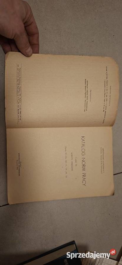 Katalog Norm Pracy 1962 1 wydanie rzadki nakład Łęczyca