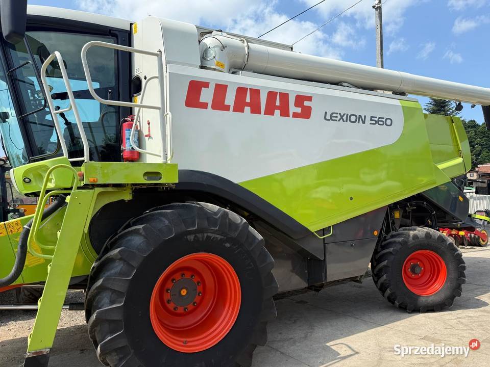 Kombajn zbożowy Claas Lexion 560 heder V750 nieuszkodzony dolnośląskie Nowa Ruda