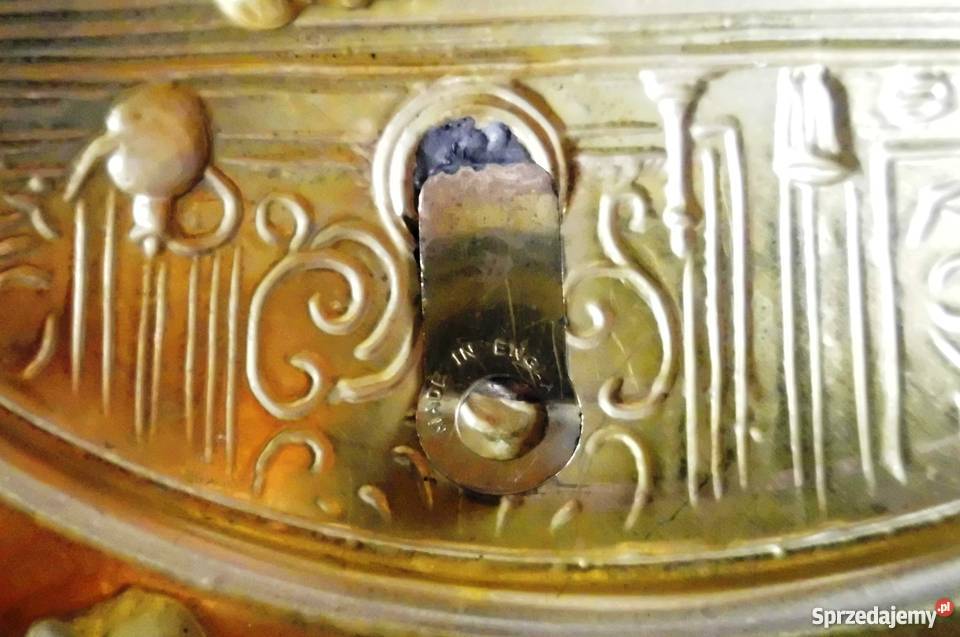 Ładne miedziany talerz z motywem Średniowiecznej mazowieckie Warszawa