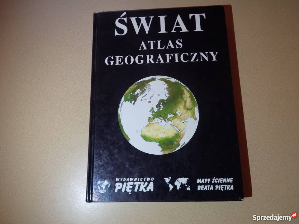 Świat Atlas Geograficzny Piętka twarda oprawa Ostrowiec Świętokrzyski