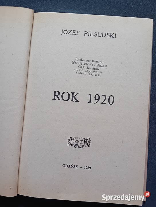 Józef Piłsudski 1920 Graf 1989 r Wydanie I Koźminek
