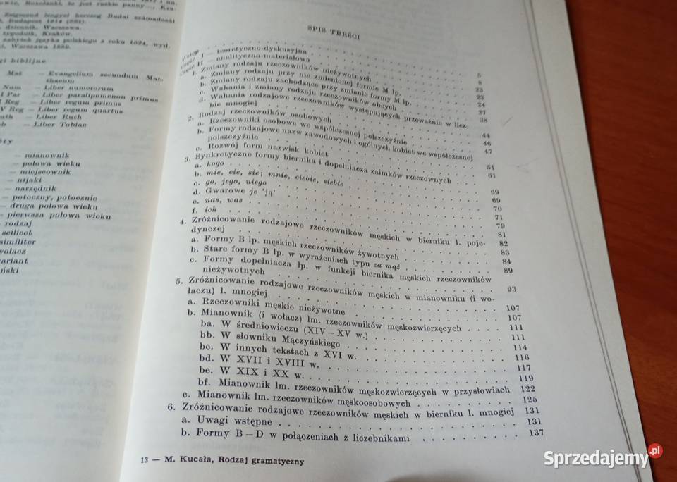 Rodzaj gramatyczny w historii polszczyzny Marian pomorskie Gdańsk