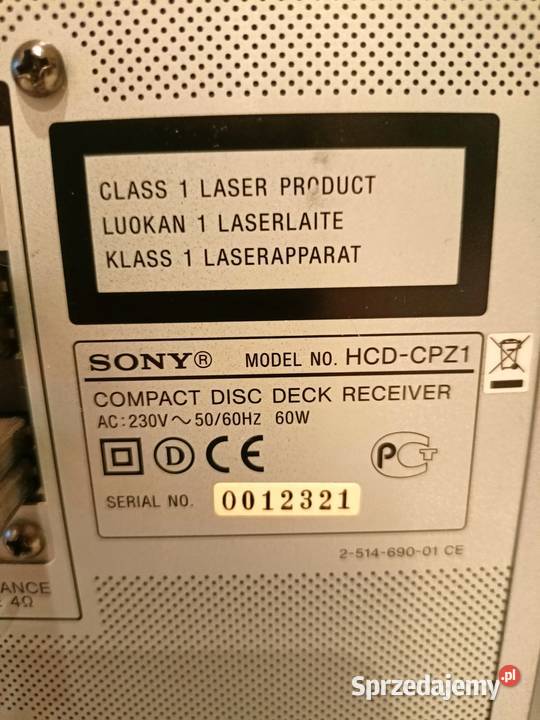 Wieża Sony HCDCPZ1 Łódź