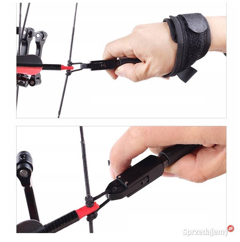 Nadgarstkowy spust do łuku bloczkowego na rzep Sporty strzeleckie i myślistwo Nowy Sącz sprzedam