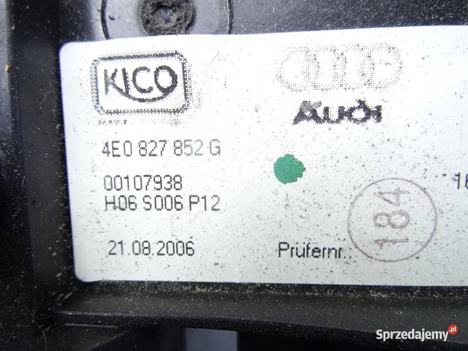 4E0827852G AUDI A8 D3 DOCIAG KLAPY BAGAZNIKA TYL wielkopolskie Przemęt