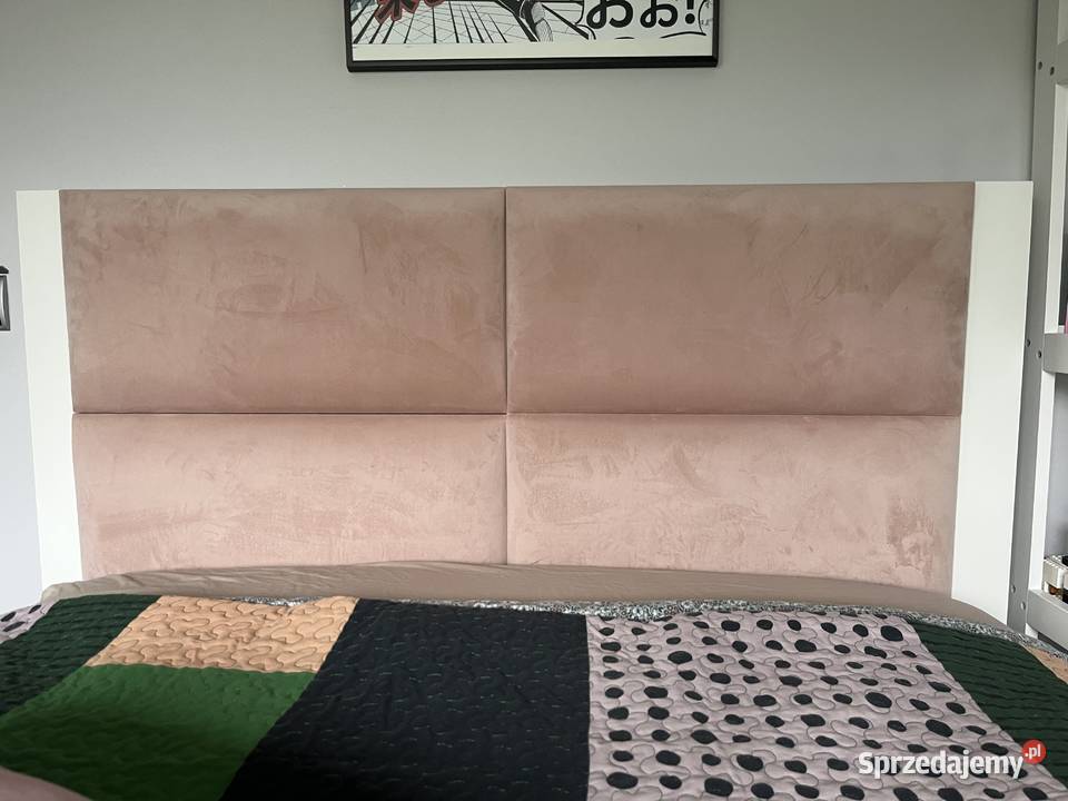 Rama łóżka z tapicerowanym zagłówkiem Malm Ikea sprzedam