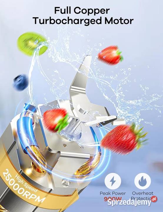 Mocny Blender Personalny Ganiza 3 Bidony Warszawa