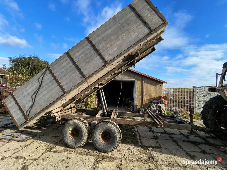 Przyczepa wywrotka 3 strona że Szwecji tandem Lubawa