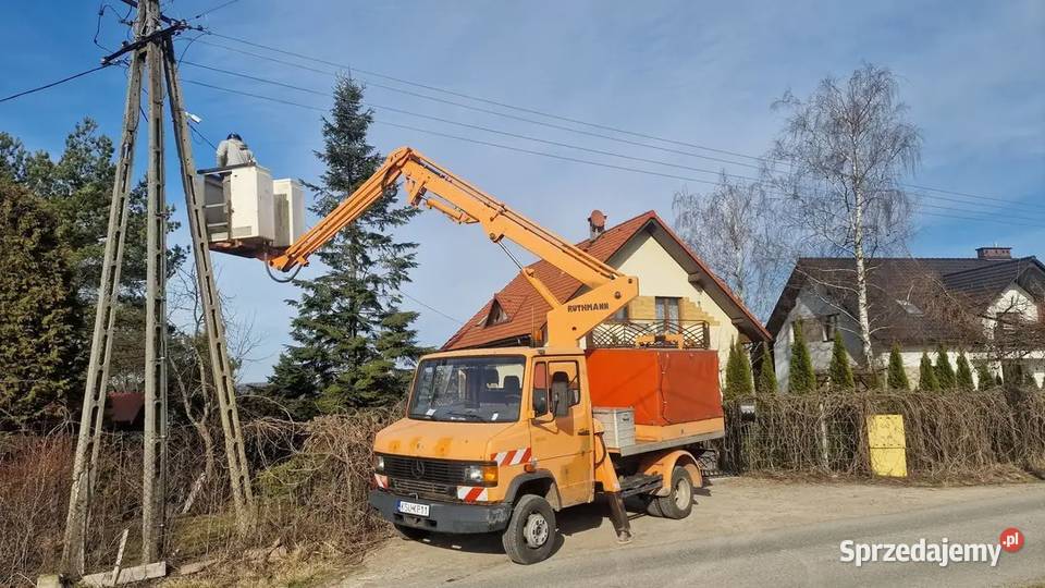 Mercedes 611D zwyżka podnośnik koszowy ruthman Kraków