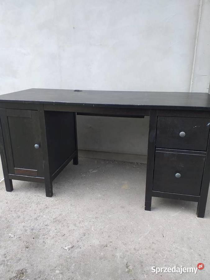 Biurko Hemnes czarne wielkopolskie Kórnik