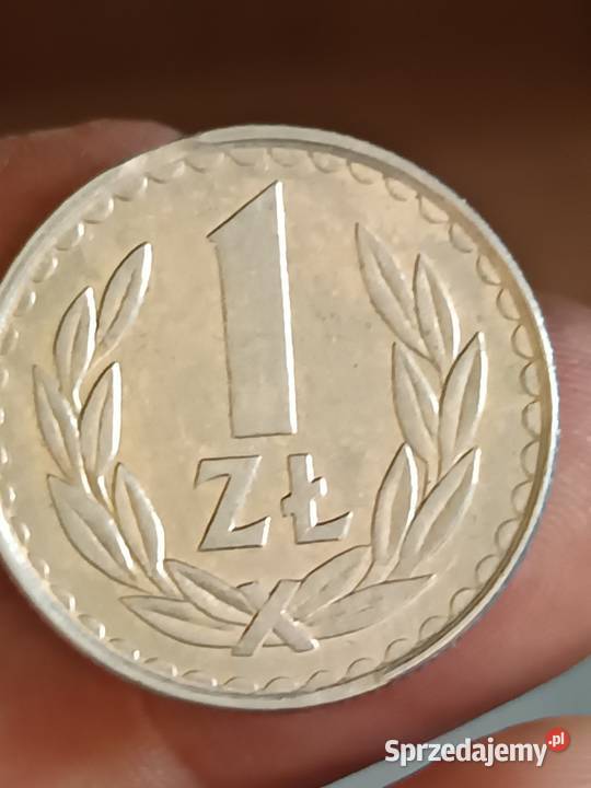 Sprzedam monete 1 zloty 1985 odkroj blachy Numizmatyka Chełm sprzedam