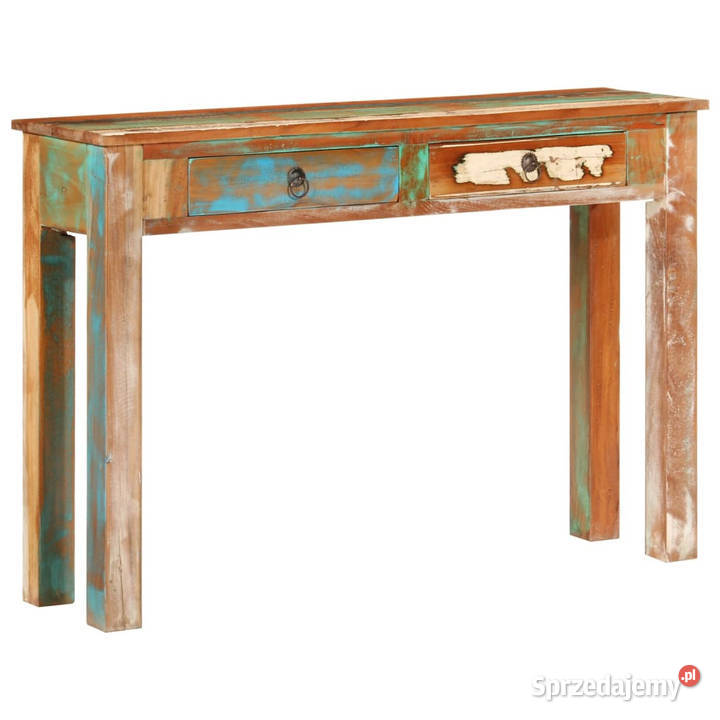 Stolik konsolowy 110x30x75 lite drewno z odzysku Warszawa sprzedam